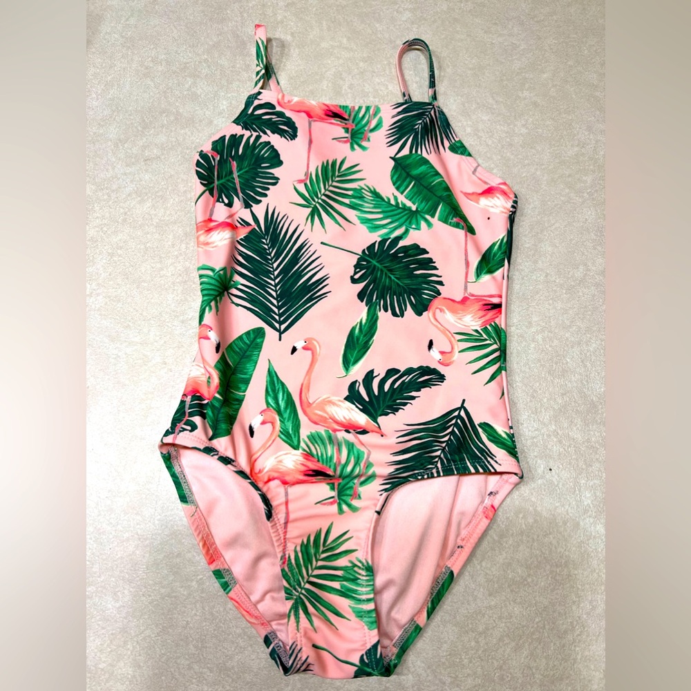 NWOT Old Navy girls flamingo bathing suit.